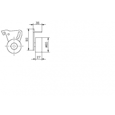 TKR 9021 TIMKEN Натяжной ролик, ремень грм