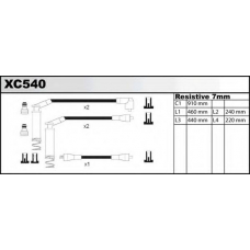 XC540 QUINTON HAZELL Комплект проводов зажигания