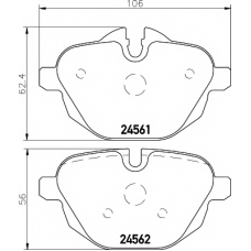 8DB 355 013-921 HELLA PAGID Комплект тормозных колодок, дисковый тормоз