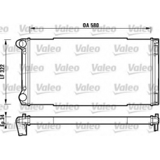 732913 VALEO Радиатор, охлаждение двигателя