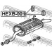HEXB-001 FEBEST Монтажный комплект, система выпуска