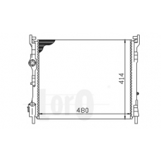 042-017-0042 LORO Радиатор, охлаждение двигателя