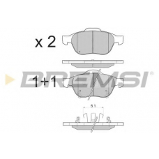 BP3085 BREMSI Комплект тормозных колодок, дисковый тормоз