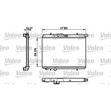 732307 VALEO Радиатор, охлаждение двигателя