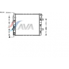 ME2184 AVA Радиатор, охлаждение двигателя