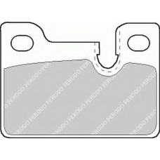 FDB210 FERODO Комплект тормозных колодок, дисковый тормоз