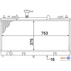 8MK 376 769-671 HELLA Радиатор, охлаждение двигателя