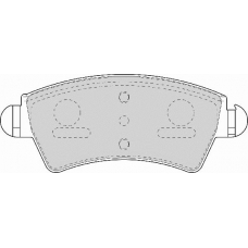 FD7050A NECTO Комплект тормозных колодок, дисковый тормоз