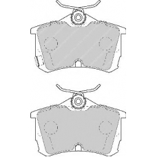 FSL1506 FERODO Комплект тормозных колодок, дисковый тормоз