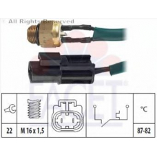 7.5112 FACET Термовыключатель, вентилятор радиатора
