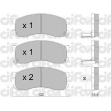 822-394-0 CIFAM Комплект тормозных колодок, дисковый тормоз