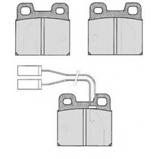 RA.0098.1 RAICAM Комплект тормозных колодок, дисковый тормоз
