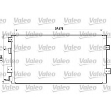 817075 VALEO Конденсатор, кондиционер