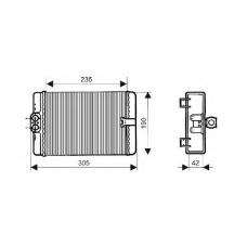 QHR2115 QUINTON HAZELL Теплообменник, отопление салона