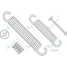 KIT611 APEC Комплектующие, тормозная колодка