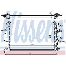 63095A NISSENS Радиатор, охлаждение двигателя