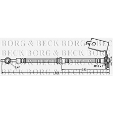 BBH7058 BORG & BECK Тормозной шланг
