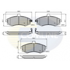 CBP31176 COMLINE Комплект тормозных колодок, дисковый тормоз