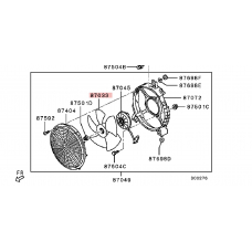 MR250808 MITSUBISHI Крыльчатка вентилятора