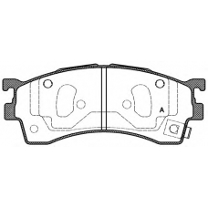 BPA0415.12 OPEN PARTS Комплект тормозных колодок, дисковый тормоз