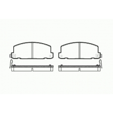 0181 04 KAWE Комплект тормозных колодок, дисковый тормоз