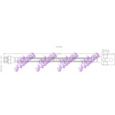 H4316 Brovex-Nelson Тормозной шланг