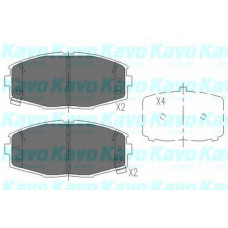 KBP-9034 KAVO PARTS Комплект тормозных колодок, дисковый тормоз