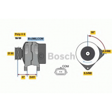 0 986 080 800 BOSCH Генератор