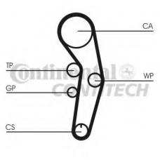 CT1090 CONTITECH Ремень ГРМ