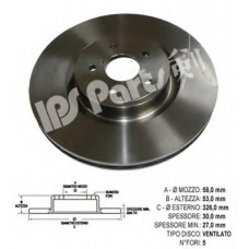 IBT-1714 IPS Parts Тормозной диск