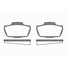 0055 00 KAWE Комплект тормозных колодок, дисковый тормоз