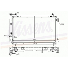 62428 NISSENS Радиатор, охлаждение двигателя