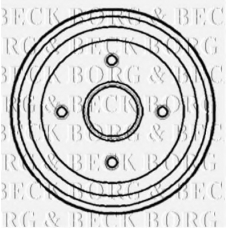 BBR7075 BORG & BECK Тормозной барабан