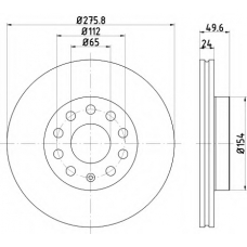 MDC2690 MINTEX Тормозной диск