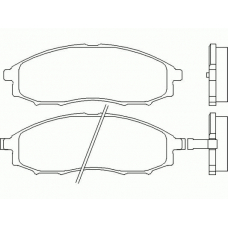 T1384 PAGID Комплект тормозных колодок, дисковый тормоз