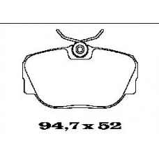 BL1256A4 FTE Комплект тормозных колодок, дисковый тормоз