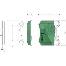 GDB1457 TRW Комплект тормозных колодок, дисковый тормоз