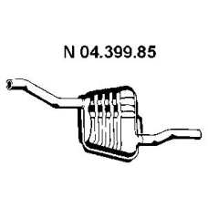 04.399.85 EBERSPACHER Глушитель выхлопных газов конечный