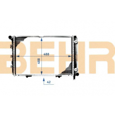 2108883 BEHR Radiator