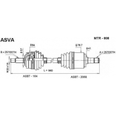 MTR-808 ASVA Приводной вал