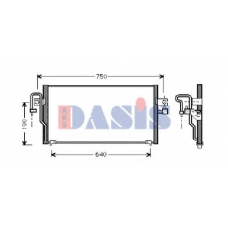 072120N AKS DASIS Конденсатор, кондиционер