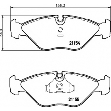 8DB 355 007-591 HELLA PAGID Комплект тормозных колодок, дисковый тормоз