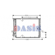 052120N AKS DASIS Конденсатор, кондиционер