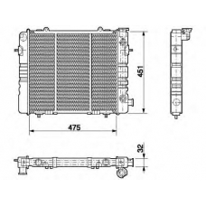 350213569000 MAGNETI MARELLI Охладитель, охлаждение двигателя