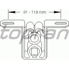 104 401 TOPRAN Кронштейн, глушитель