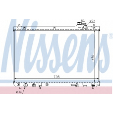 64766 NISSENS Радиатор, охлаждение двигателя