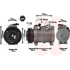2100K068 VAN WEZEL Компрессор, кондиционер