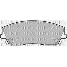 BBP2167 BORG & BECK Комплект тормозных колодок, дисковый тормоз