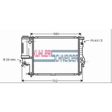 1410801 KUHLER SCHNEIDER Радиатор, охлаждение двигател