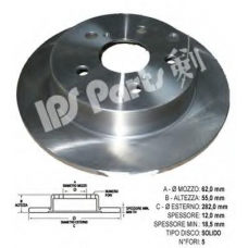 IBP-1298 IPS Parts Тормозной диск